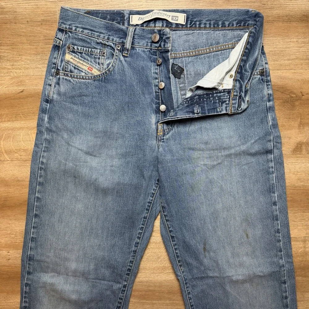 Vintage Diesel Cheyenne Jeans Men 32x34 Blue Straight Leg Made Italy Y2K (Tag34)